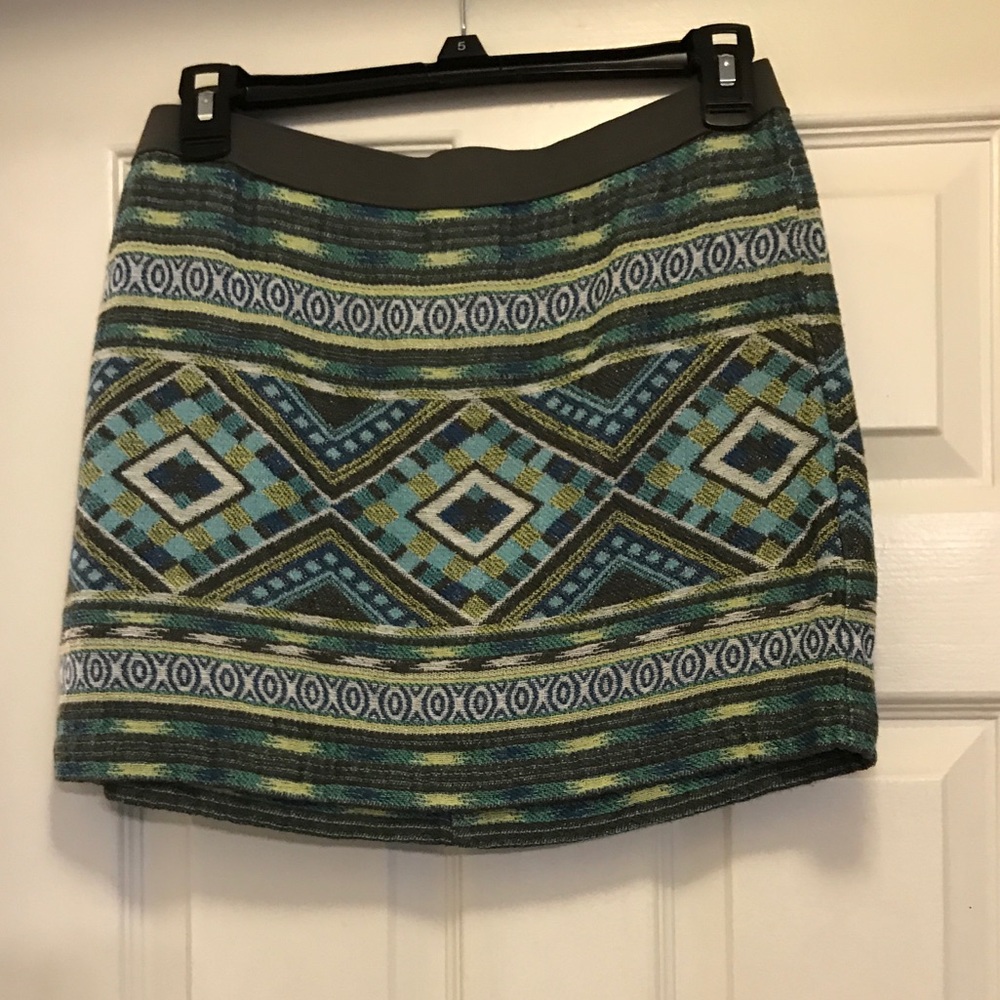 American Eagle Aztec Print Mini Skirt